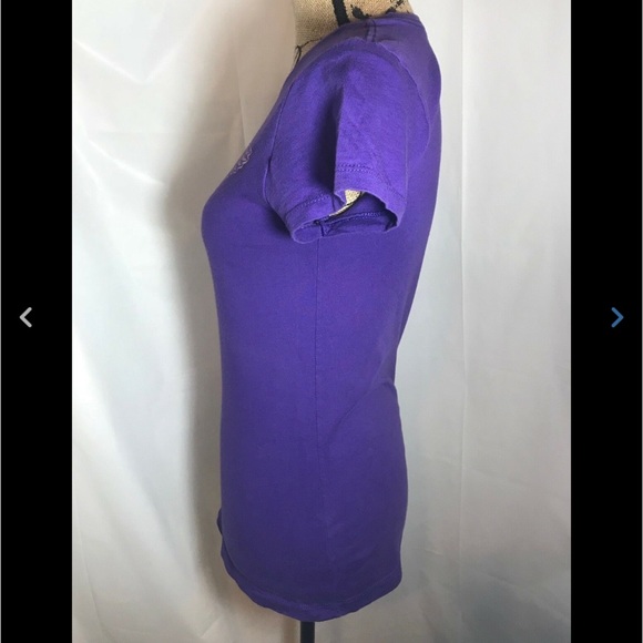 Made In Detroit Purple Winged Tire Logo T-shirt L - Picture 2 of 6